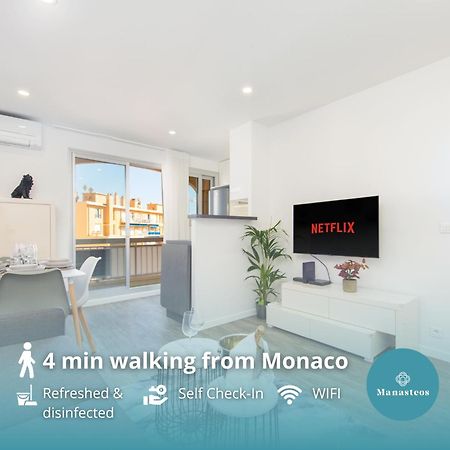 Monaco A Pied - Spacieux Appartement - Balcon - Ca 博索莱伊 外观 照片