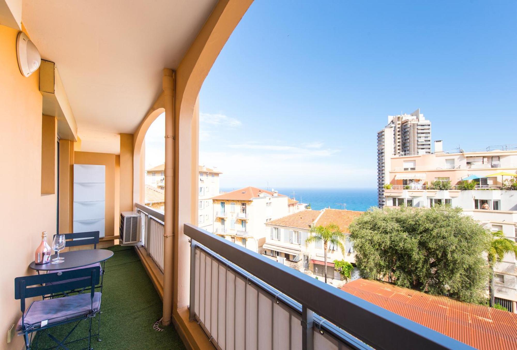 Monaco A Pied - Spacieux Appartement - Balcon - Ca 博索莱伊 外观 照片