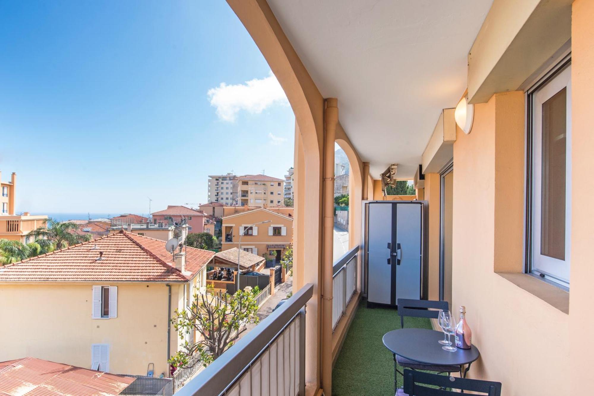 Monaco A Pied - Spacieux Appartement - Balcon - Ca 博索莱伊 外观 照片